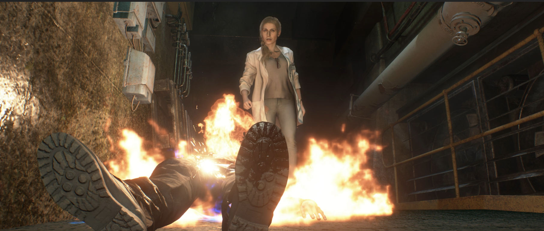 Resident Evil 2 Remake sewer sequence