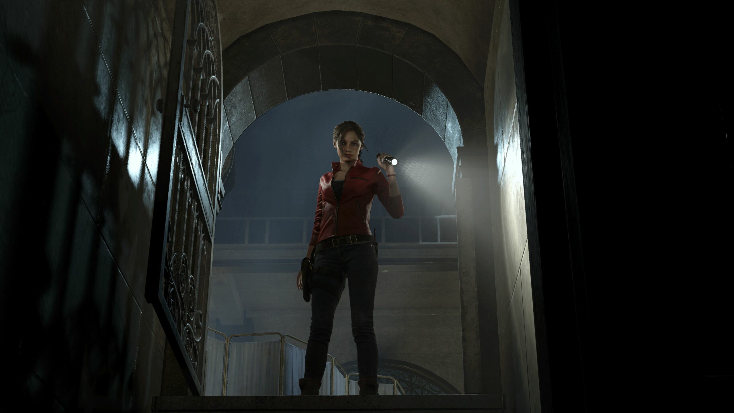 Resident Evil 2 Remake screenshot at the Raccoon City Police Department