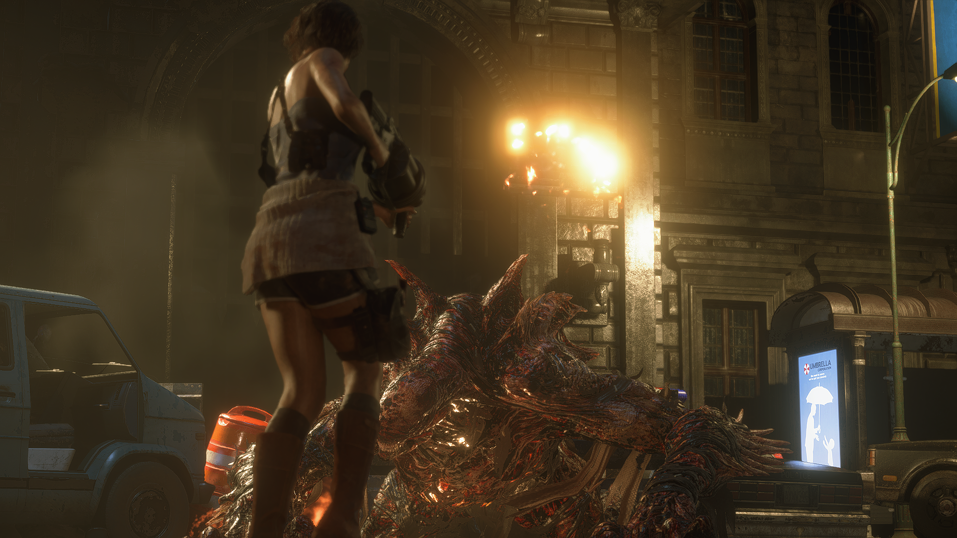 Resident Evil 2 Remake screenshot at the Raccoon City Police Department