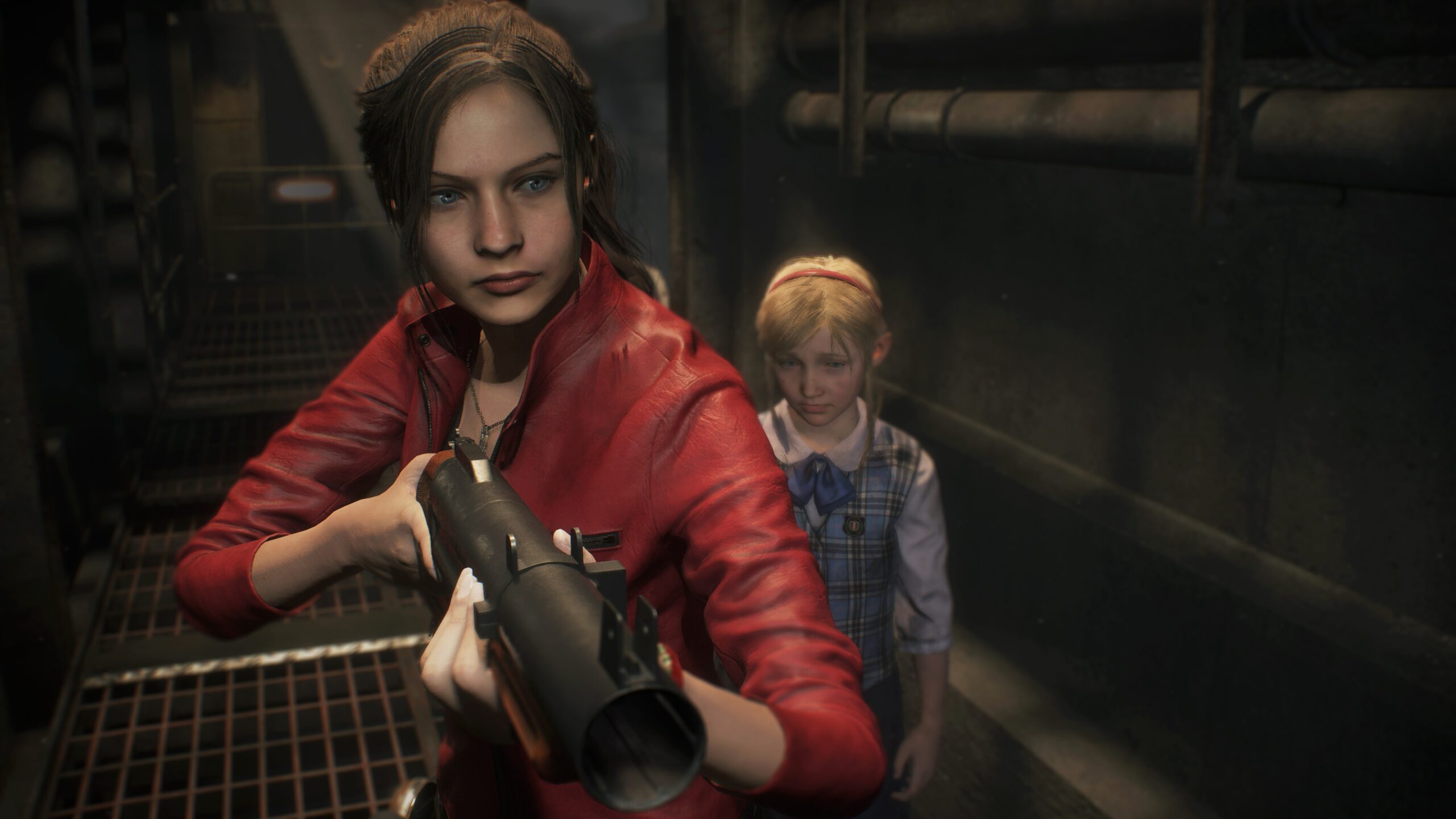 Resident Evil 2 Remake screenshot at the Raccoon City Police Department