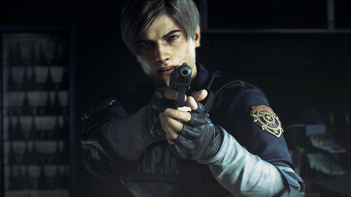 Resident Evil 2 Remake screenshot at the Raccoon City Police Department