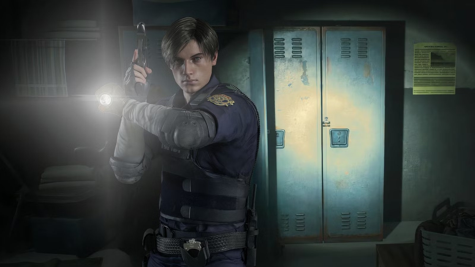 Resident Evil 2 Remake screenshot at the Raccoon City Police Department