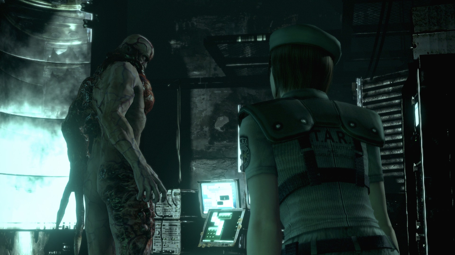 Resident Evil 2 Remake screenshot at the Raccoon City Police Department